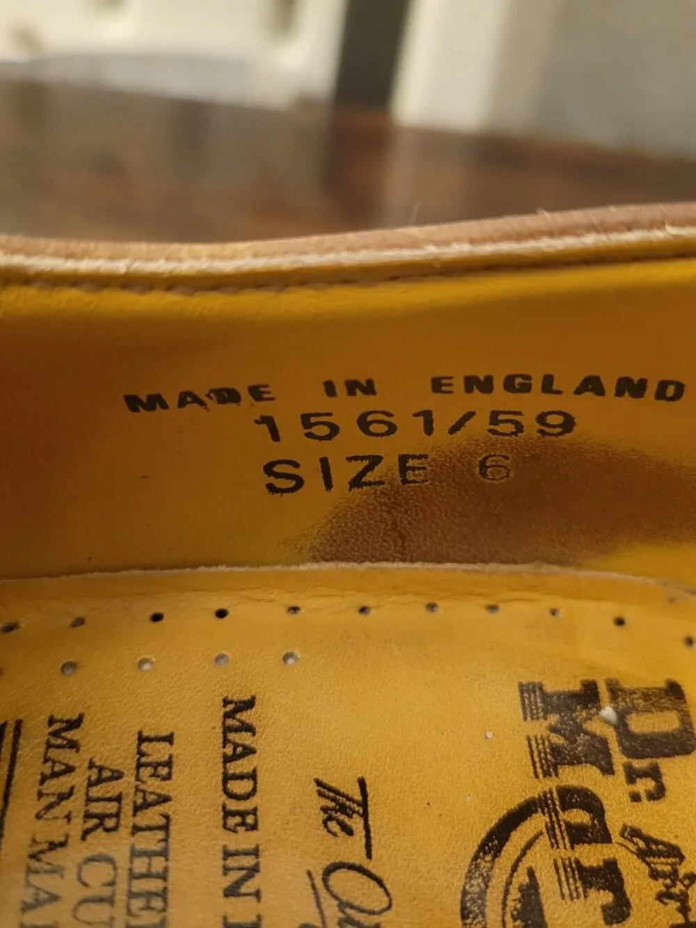 Vintage 90s Dr Martens Oxfords 1561 Made in England